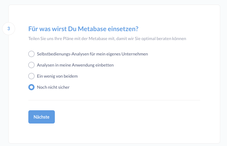 Metabase_Einsetzen